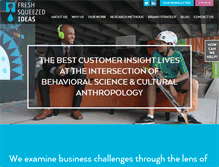 Tablet Screenshot of freshsqueezedideas.com